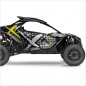 Preview: X-Design Grey-Yellow M Version for Can-Am Maverick R 2 Doors